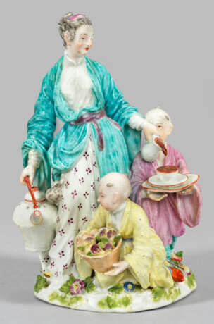 Meissen Figurengruppe "Japanerin mit Teekanne - photo 1