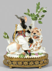 Seltene allegorische Meissen Figurengruppe "Afrika".