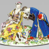 Meissen Figurengruppe "Der polnische Handkuss". - photo 1