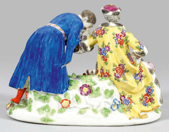 Meissen Figurengruppe "Der polnische Handkuss". - photo 2