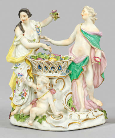 Seltene Meissen Figurengruppe "Allegorie des Frühlings" - photo 1