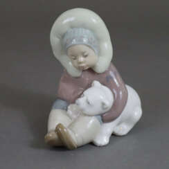 Kinderfigur "Spielendes Inuit-Kind" - Lladro, Span