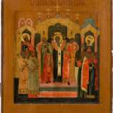 AN ICON SHOWING THE EXALTATION OF THE TRUE CROSS - photo 1