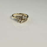 14K-Diamantring - Gelbgold 585/000, gestempelt, do - photo 4