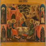 A FINE ICON SHOWING THE OLD TESTAMENT TRINITY - photo 1