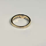 Schmaler 18K-Bandring mit Diamanten - Gelbgold 750 - photo 4