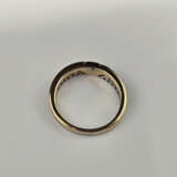 Schmaler 18K-Bandring mit Diamanten - Gelbgold 750 - photo 5