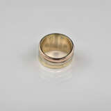 Dreifachring mit Diamantbesatz - tricolor, Gelb-/W - photo 3