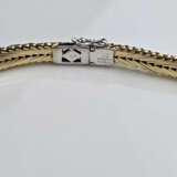 Elegantes 18K-Diamantcollier- Gelb-/Weißgold 750/0 - Foto 3