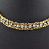 Elegantes 18K-Diamantcollier- Gelb-/Weißgold 750/0 - Foto 4