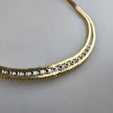 Elegantes 18K-Diamantcollier- Gelb-/Weißgold 750/0 - Foto 9