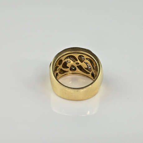 Massiver 18K-Diamantring - Gelbgold 750/000 (18K), - photo 3