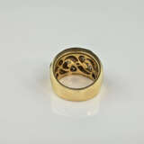 Massiver 18K-Diamantring - Gelbgold 750/000 (18K), - photo 3