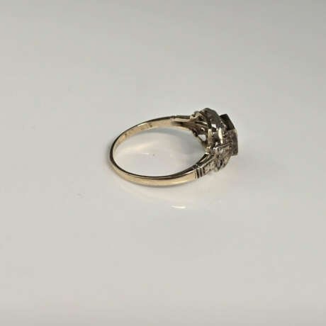 Diamantring - Gelbgold 585/000, Sterling Silber 92 - Foto 5