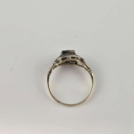 Diamantring - Gelbgold 585/000, Sterling Silber 92 - Foto 7