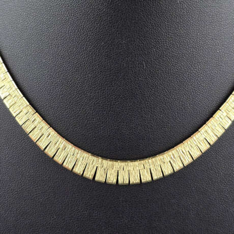 Elegantes 14K-Bandcollier - Gelbgold 585/000 (14), - фото 2