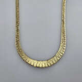 Elegantes 14K-Bandcollier - Gelbgold 585/000 (14), - фото 4