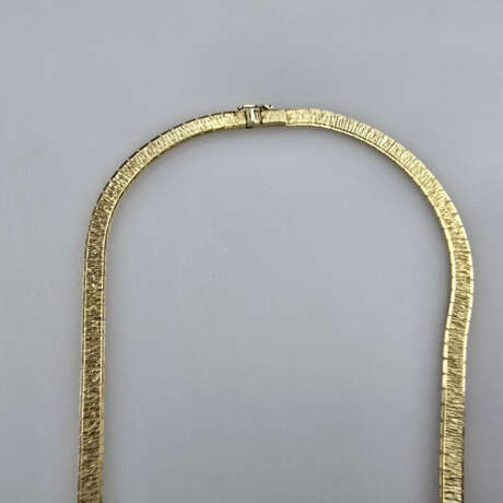 Elegantes 14K-Bandcollier - Gelbgold 585/000 (14), - фото 5