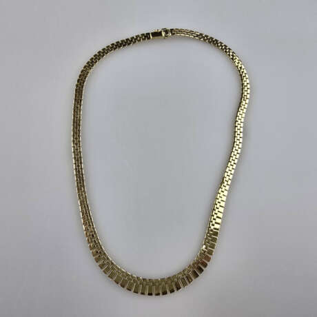 Elegantes 14K-Bandcollier - Gelbgold 585/000 (14), - фото 6