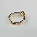 18K-Designer-Solitärring - Gelbgold 750/000, exklu - photo 3