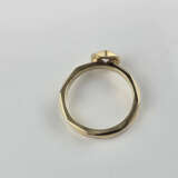 18K-Designer-Solitärring - Gelbgold 750/000, exklu - photo 4