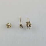 Ein Paar Diamant-Ohrstecker - Gold 750/000, 2 Labo - photo 5