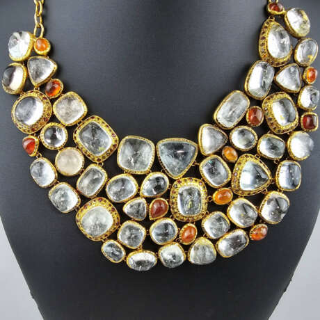 Massives Collier mit Topasen - Thailand, Sterling - photo 1