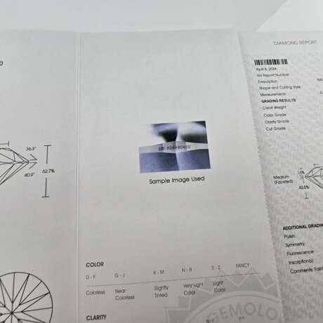 Loser natürlicher Diamant von 1,01 ct. mit Lasersi - photo 3