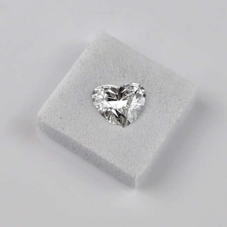 Loser Herz-Diamant von 1,00 ct. mit Lasersignatur - photo 1