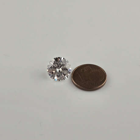 Loser Diamant von 5,00 ct. mit Lasersignatur - Lab - photo 4