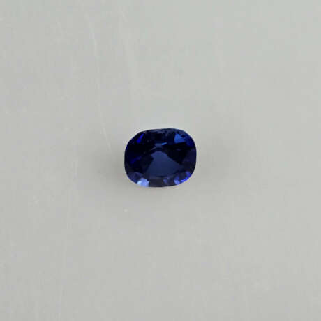 Loser Saphir von 7,18 ct.- synthetisch, intensives - Foto 3