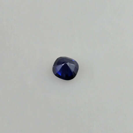 Loser Saphir von 7,18 ct.- synthetisch, intensives - Foto 5