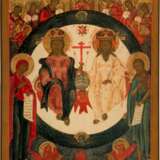 A LARGE ICON SHOWING THE NEW TESTAMENT TRINITY - photo 1