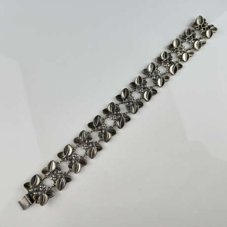 Vintage-Armband - Metall versilbert, Band aus mite - Foto 1