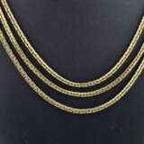 Langes Vintage-Collier - Metall goldfarben, aus 3 - photo 2