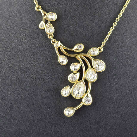 Vintage-Collier - SWAROVSKI, Metall vergoldet, Mit - photo 1