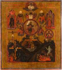 A LARGE AND RARE ICON SHOWING CHRIST 'ONLY BEGOTTEN SON'