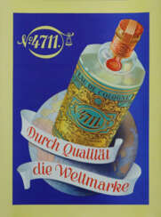 Werbeplakat "Eau de Cologne 4711" - Farblithografi