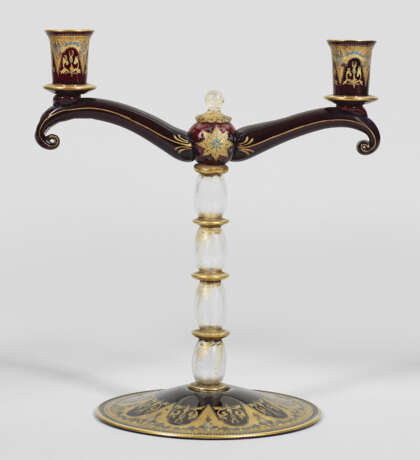 Kerzenleuchter mit Gold- und Silberdekor im Renaissance-Stil - photo 1