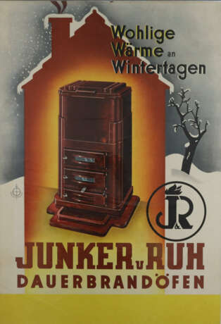 Drei Werbeplakate für Elektroherde "Junker&Ruh" - - photo 1