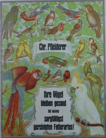 Werbeplakat - "Chr. Pfleiderer. Ihre Vögel bleiben - photo 1