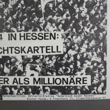 Wahlplakat - "Ihr Plan: Der Unternehmerstaat ..", - Foto 2