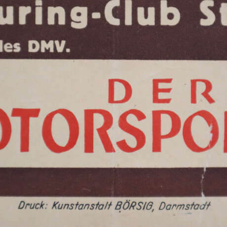 Delp - Dieburger Dreiecksrennen, um 1953, Farblith - photo 4