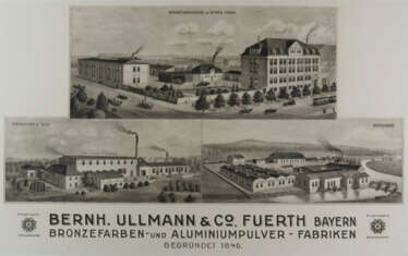 Werbeplakat - "Bernh. Ullmann & Co. Fuerth Bayern