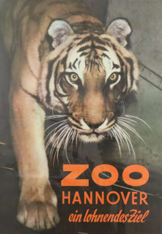 Zoo-Reklameplakat - "Zoo Hannover ein lohnendes Zi - photo 1