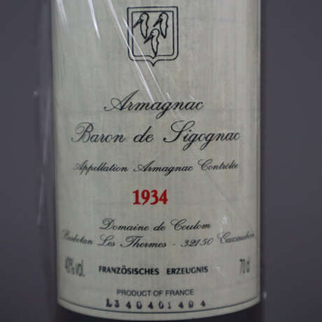 Armagnac - Baron de Sigognac, 1934, Domain de Coul - Foto 3