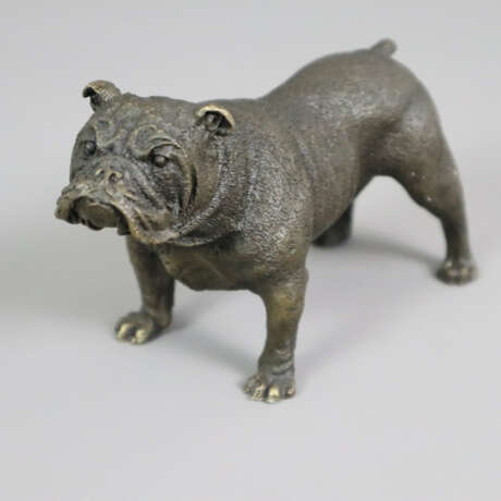 Ein Paar Hundefiguren - Wiener Bronze, braun patin - Foto 4