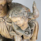 Große Holzfigur Madonna mit Kind - 18./19. Jh., Ho - Foto 10