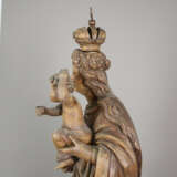 Große Holzfigur Madonna mit Kind - 18./19. Jh., Ho - Foto 13