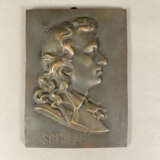 Reliefportrait "Schiller" - Bronze, braun patinier - photo 1